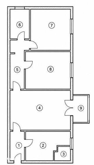 De vanzare, apartament cu 3 camere, zona Zimbru - 1