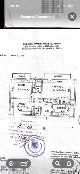 Apartament cu 3 camere decomandat în Cug