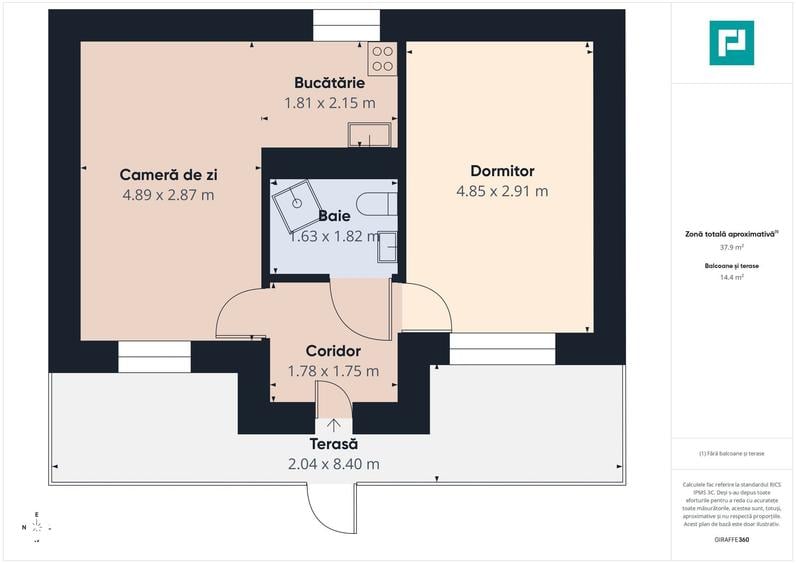 Apartament cu 2 camere decomandat în Aradul Nou