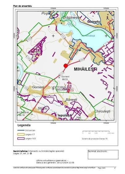 Teren Construcții intravilan de 12848 mp, în Mihăilești