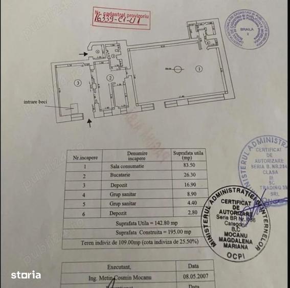 Spațiu comercial, de 270 mp, în Central