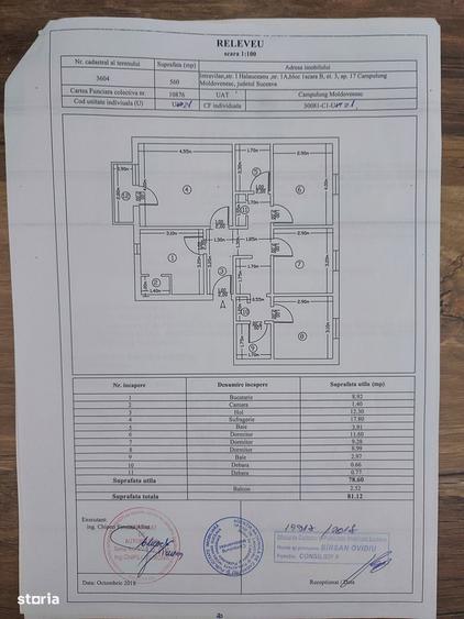 Apartament cu 4 camere decomandat în Central