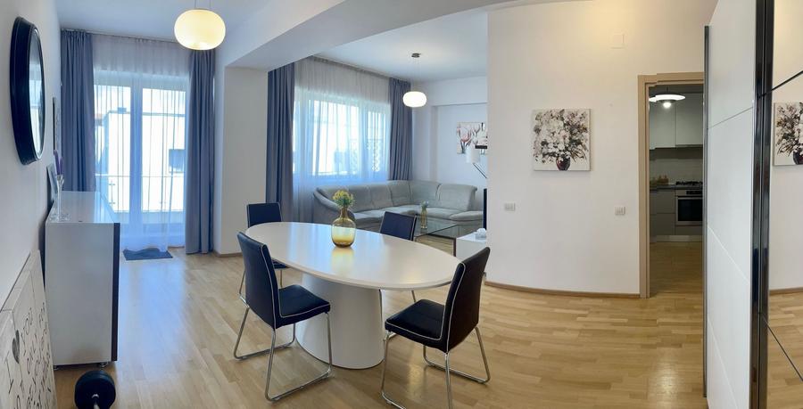 Apartament cu 3 camere decomandat, mobilat în Herăstrău