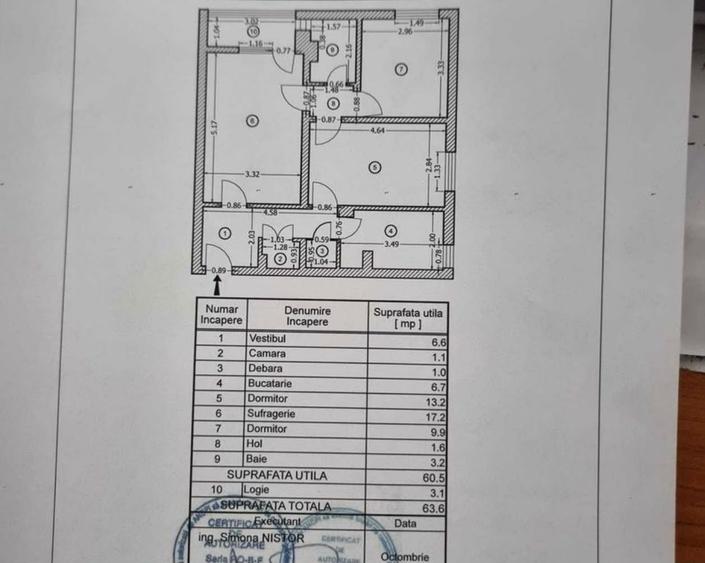 Apartament cu 3 camere semidecomandat, mobilat în Câmpia Libertății