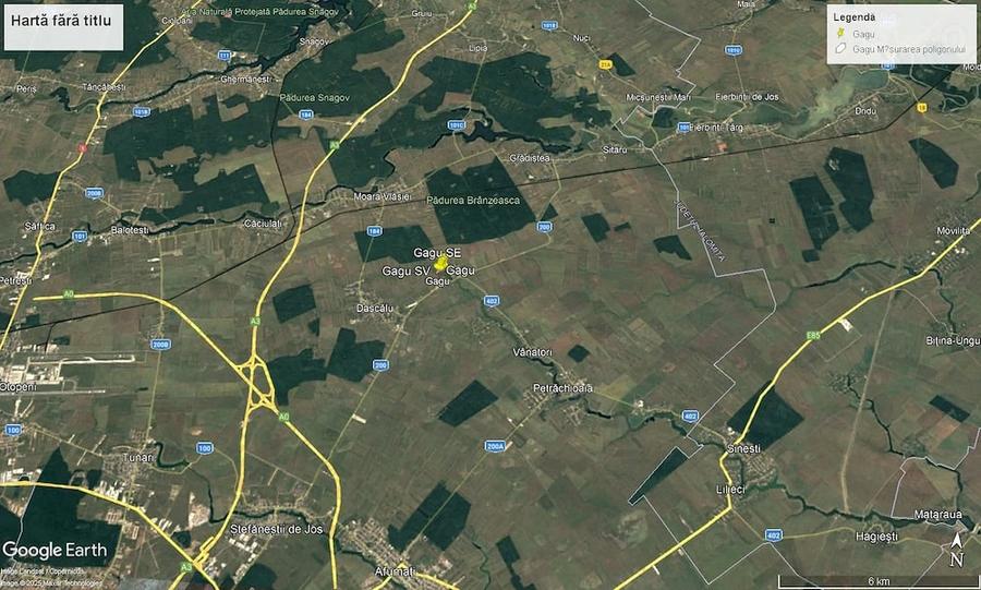 Teren de 5000 mp, în Gagu