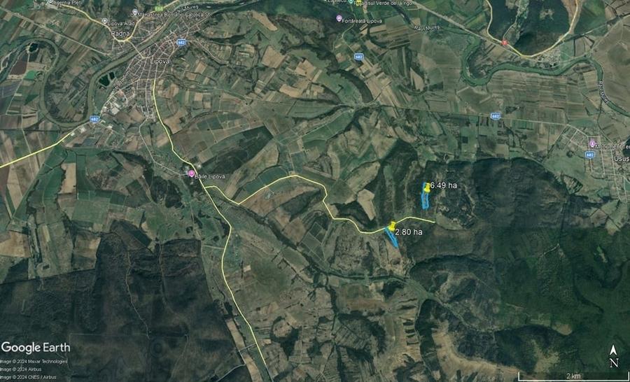 Teren de 92900 mp, în Central