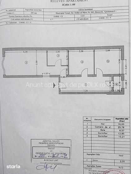 Casă cu 4 camere cu Teren 170 Mp în Central