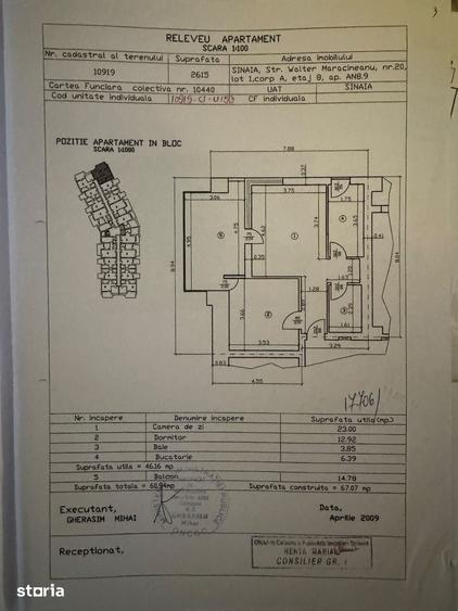 Apartament cu 2 camere în Central