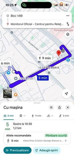 Garsonieră decomandată în 13 Septembrie