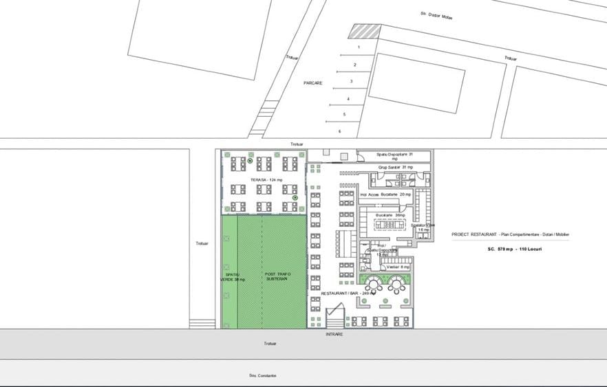 Spațiu comercial, de 700 mp, în Central