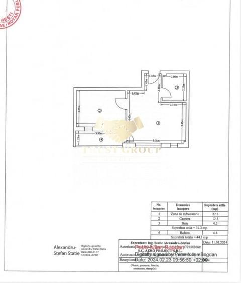 Apartament cu 2 camere semidecomandat în Băneasa
