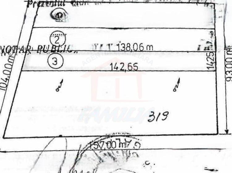 Casă cu 2 camere cu Teren 2000 Mp în Central