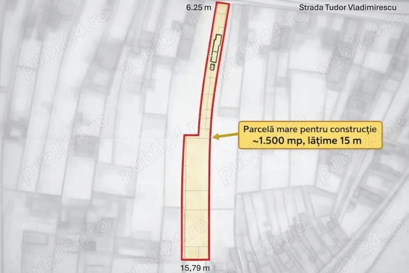 Teren de 2000 mp, în Domnești