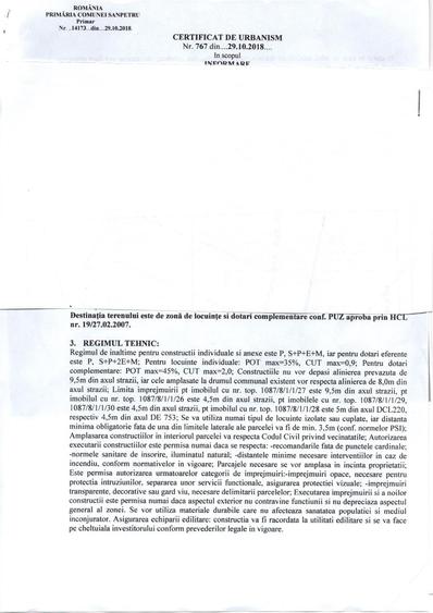 Teren de 759 mp, în Sânpetru