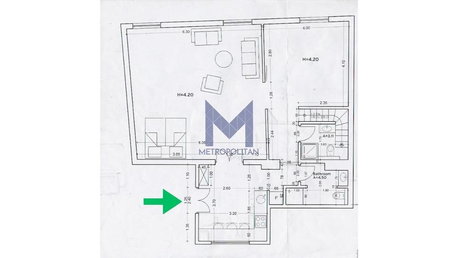 Apartament cu 2 camere în Central