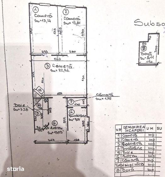 Apartament cu 3 camere semidecomandat în Central