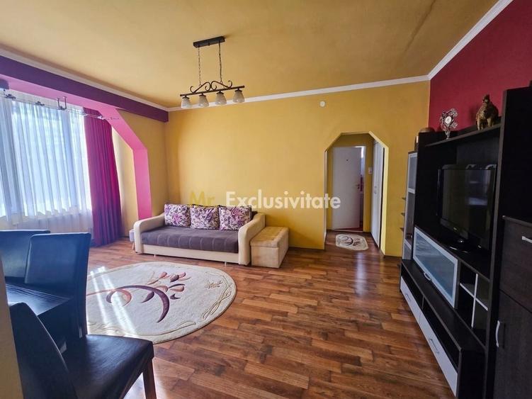 Apartament cu 2 camere semidecomandat, mobilat în Central