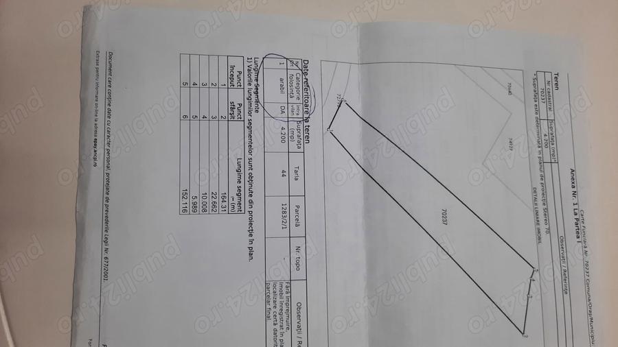 Teren de 4200 mp, în Sâncel