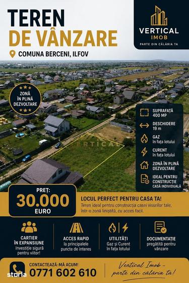 Teren de 400 mp, în Berceni