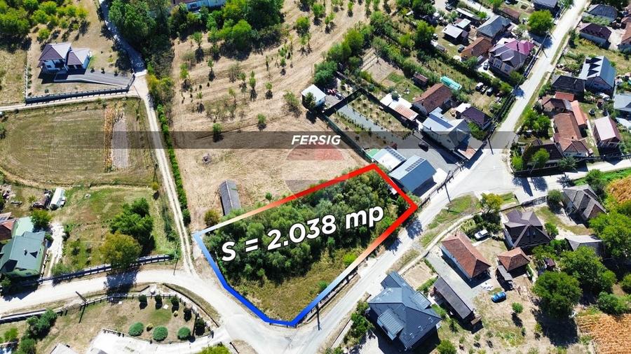 Teren Construcții intravilan de 2038 mp, în Fersig