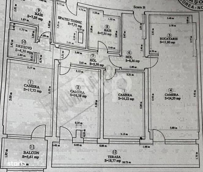 Apartament de inchiriat 4 camere, decomandat Tractorul - 120 m - 3