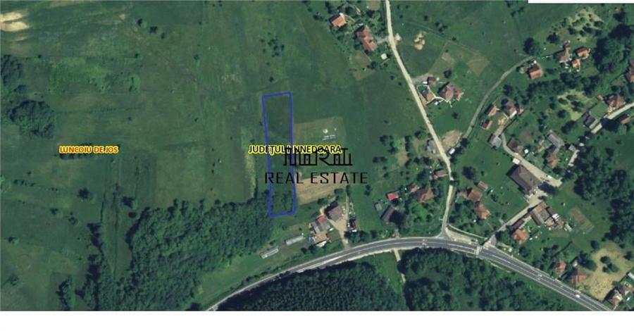 Teren de 3415 mp, în Luncoiu de Sus