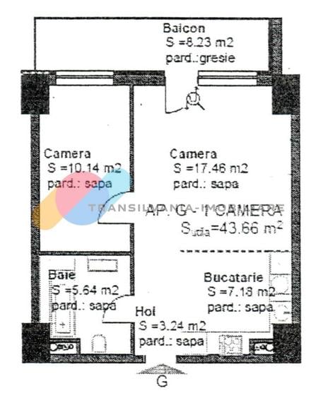 Apartament cu 2 camere decomandat în Gheorgheni