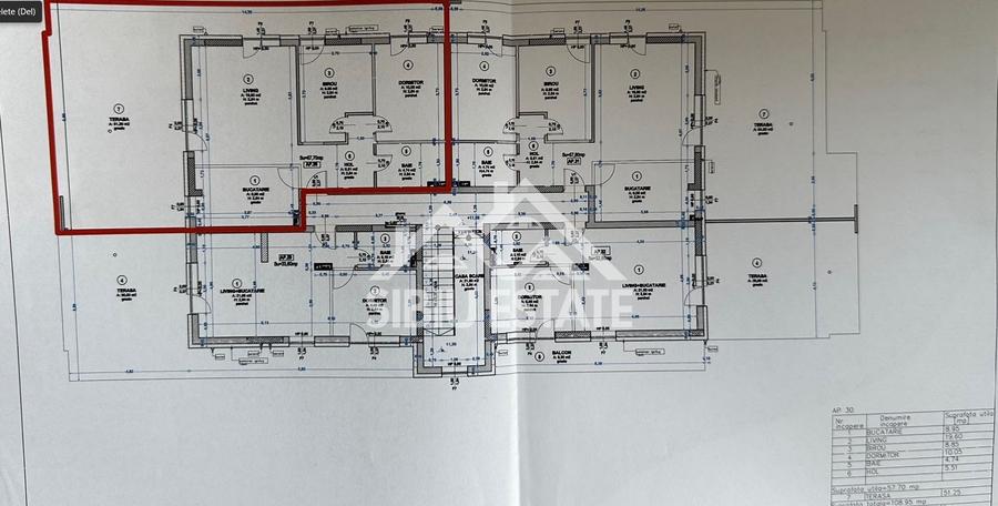Apartament cu 3 camere semidecomandat, mobilat în Turnișor