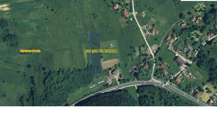 Teren extravilan de 3060 mp, în Luncoiu de Sus