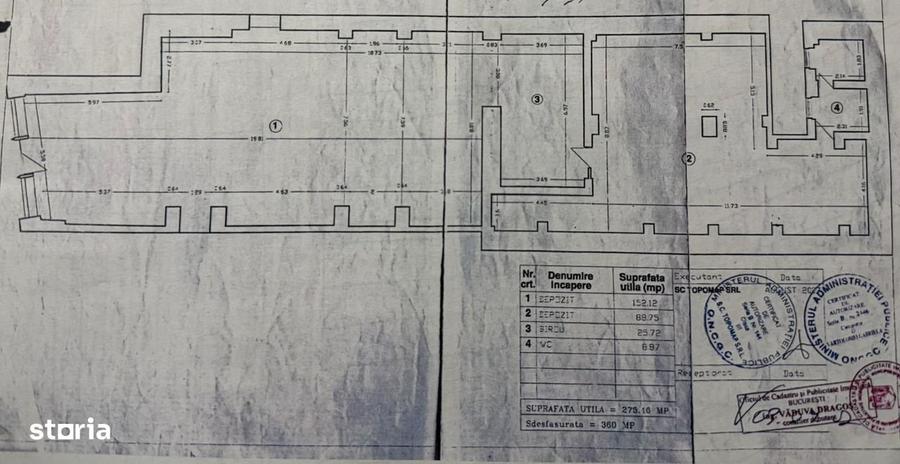 Spațiu comercial, de 275 mp, în Central