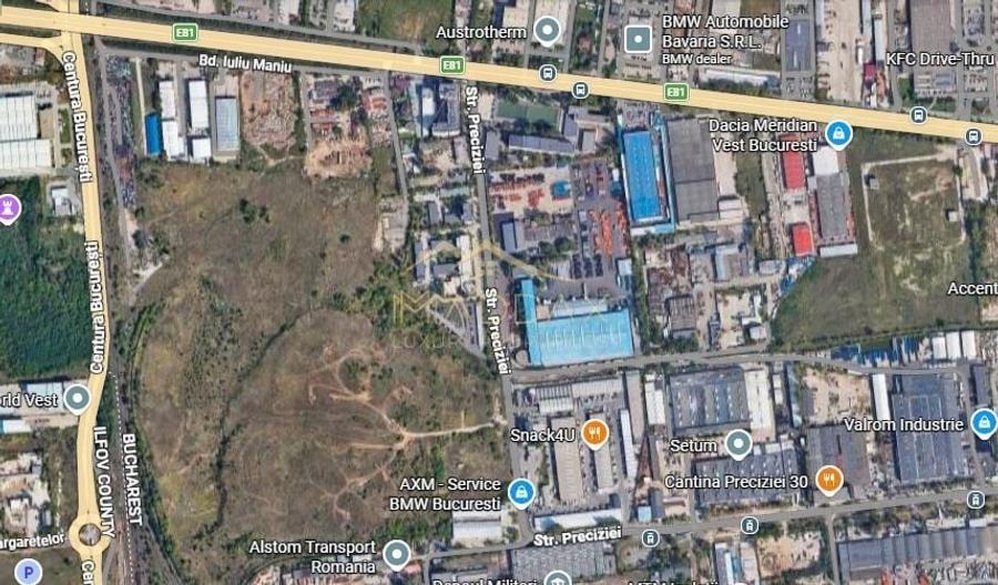 Teren Construcții intravilan de 15480 mp, în Centura Vest