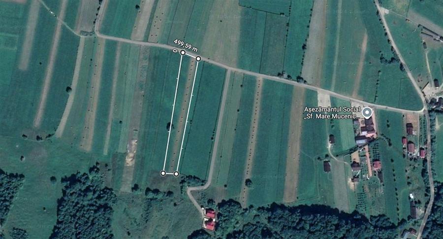 Teren Construcții extravilan de 5886 mp, în Bucșoaia