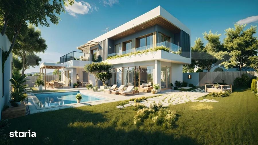 Vila premium cu piscina privata | Ansamblu exclusivist NZEB