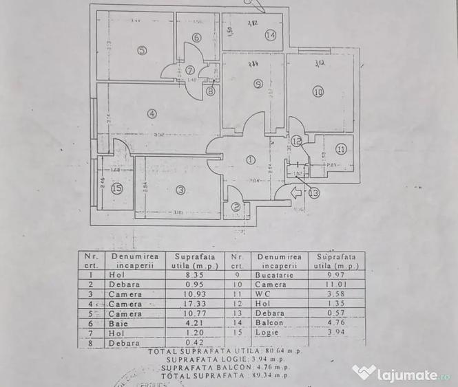 89Mp,Apartament 4camere,Et3/8,parcare,7min.Metrou Gorjului,Comision 0% - Bucuresti (Bucuresti-Ilfov) - 3
