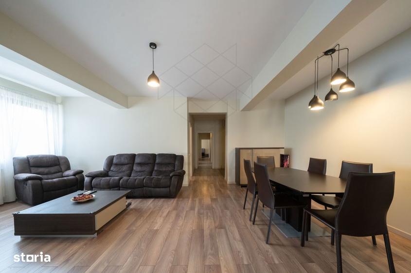 Apartament cu 4 camere decomandat, mobilat în Herăstrău