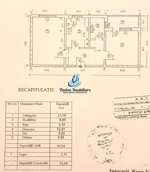 Apartament cu 2 camere decomandat în Mărăței