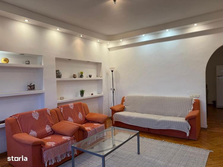 Apartament cu 2 camere, mobilat în Cișmigiu