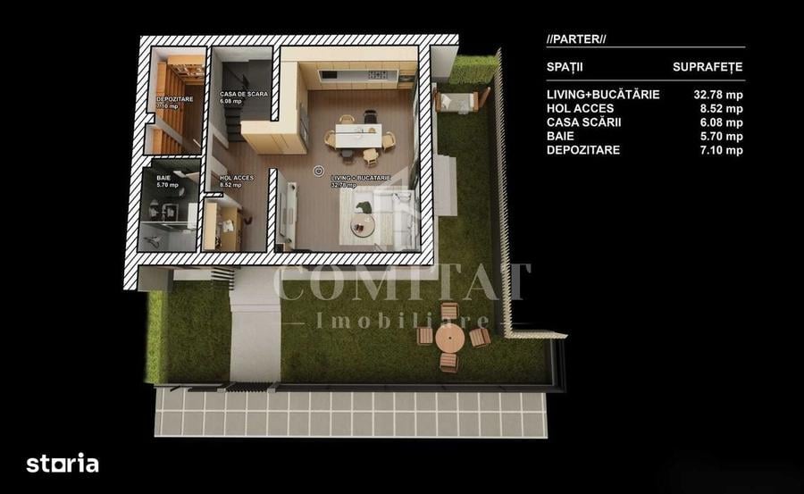Casă cu 4 camere în Tăuți