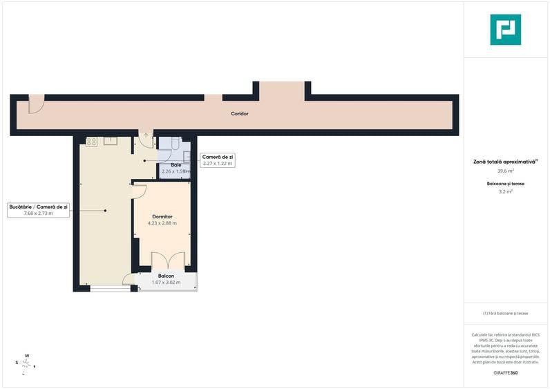 Apartament cu 2 camere, mobilat în Salca