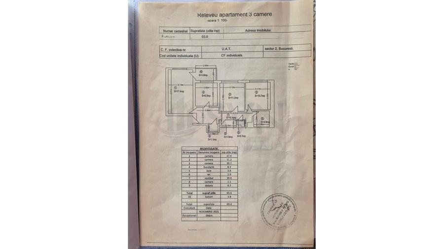 Apartament cu 3 camere decomandat în Ștefan cel Mare