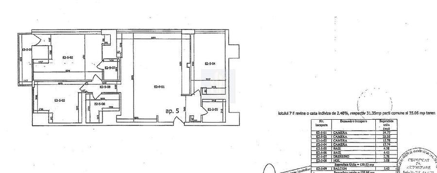 Apartament cu 4 camere semidecomandat în Eminescu