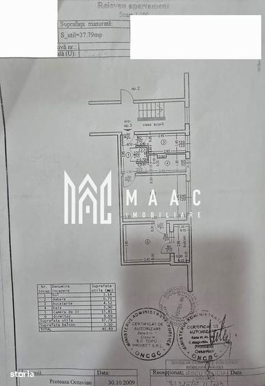 Apartament cu 2 camere în Poenari