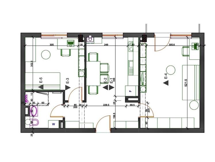 Apartament cu 2 camere decomandat în Cornișa
