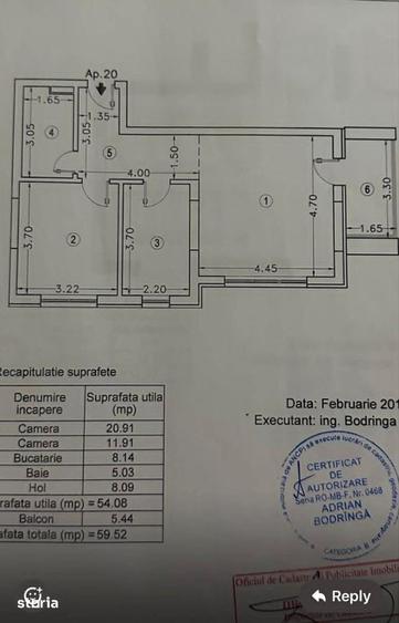 Apartament cu 2 camere decomandat în Crângași