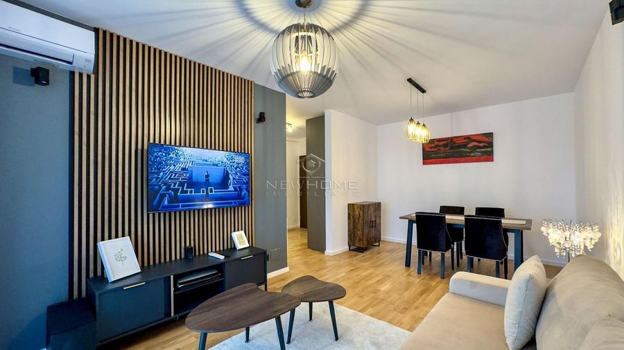 Apartament cu 2 camere semidecomandat, mobilat în Între Lacuri