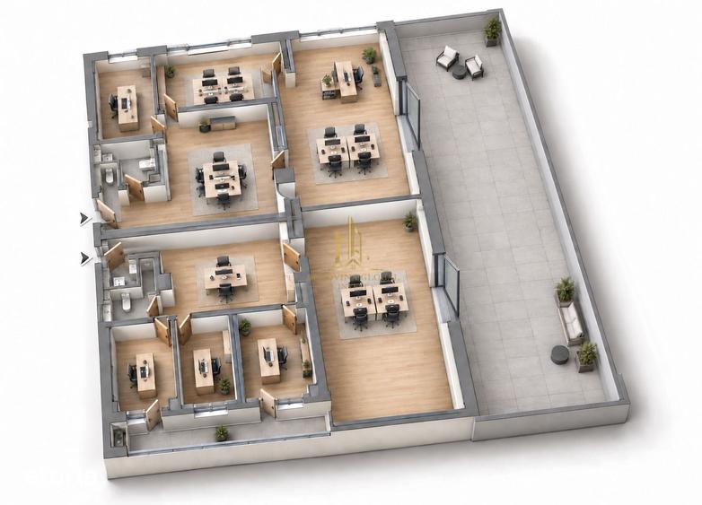 Apartament cu 3 camere în Central