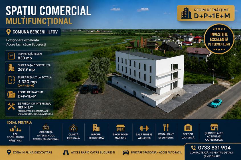 Spațiu comercial, de 1,320 mp, în Berceni