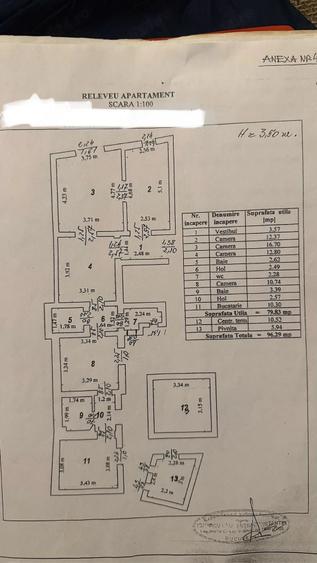 Apartament cu 4 camere decomandat în Cișmigiu