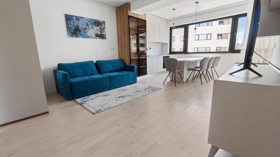 Apartament cu 2 camere semidecomandat, mobilat în Aviației