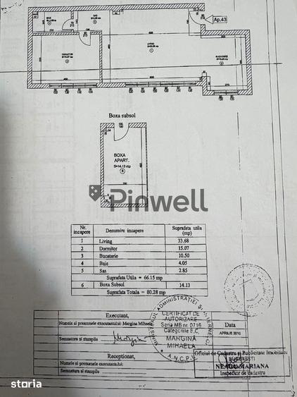 Apartament cu 2 camere în Industriilor
